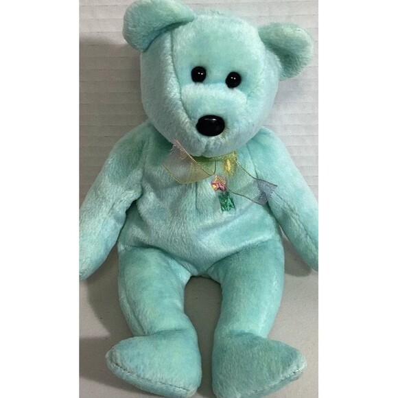 Lot Of Ty Beanie Baby America, Ariel, Birthday, Clubby II, Panda, Signature Bear - Picture 14 of 16